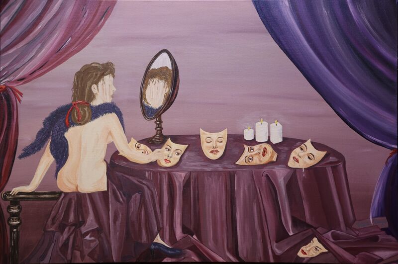 Mascarade - a Paintings by Bayet Valérie